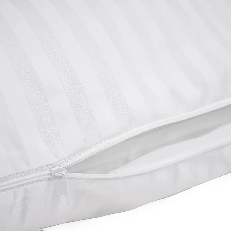 Подушка для беременных и отдыха Г-образная №5003 Color Line 17-0605 Stripe White EcoSilk бязь - 6