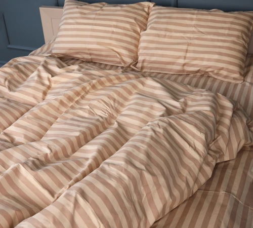 Підковдра Бязь 17-0610 Stripe Light Brown