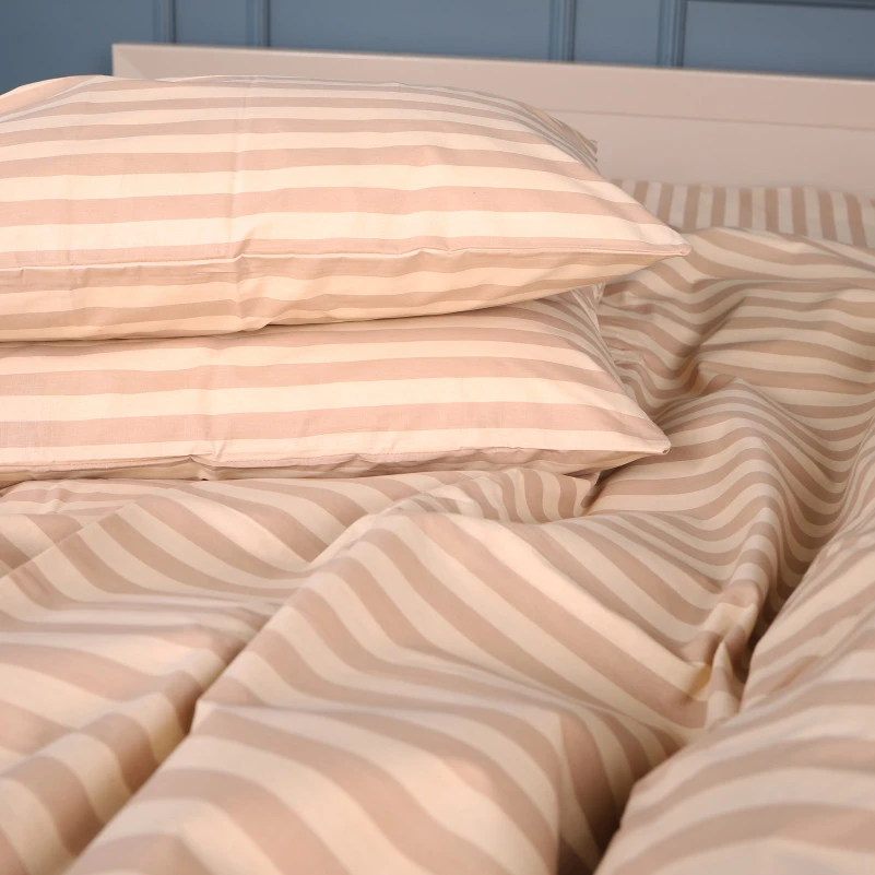 Комплект постільної білизни MirSon Ranforce Elite 17-0610 Stripe Light Brown - 4