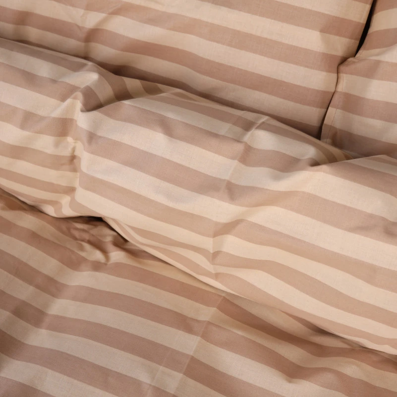 Комплект постільної білизни MirSon Ranforce Elite 17-0610 Stripe Light Brown - 2