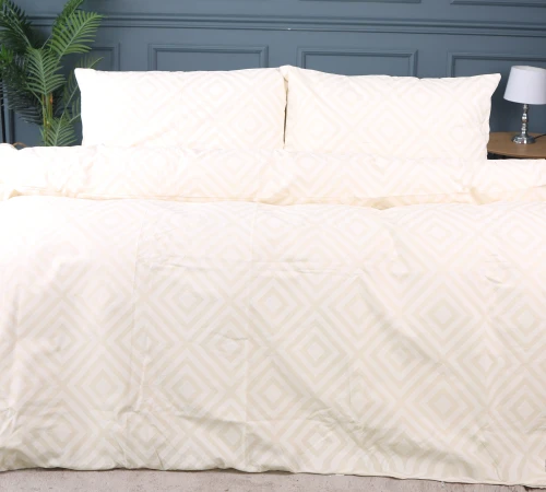 Простирадло MirSon Ranforce Elite 17-0623 Geometry Creamy - 2