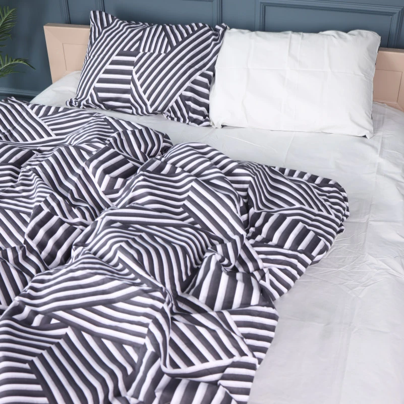 Комплект постільної білизни Бязь 17-0629 Diamond Black White