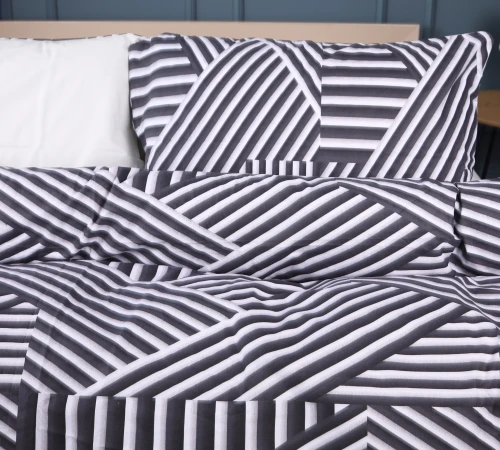 Комплект постільної білизни Ranforce Elite 17-0629 Diamond Black White - 2