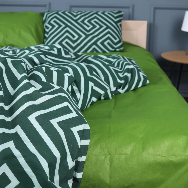 Комплект постільної білизни Бязь 17-0632 Diamond Emerald - 1