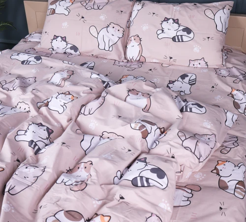 Наволочка Бязь 17-0665 Cream Kittens - 2