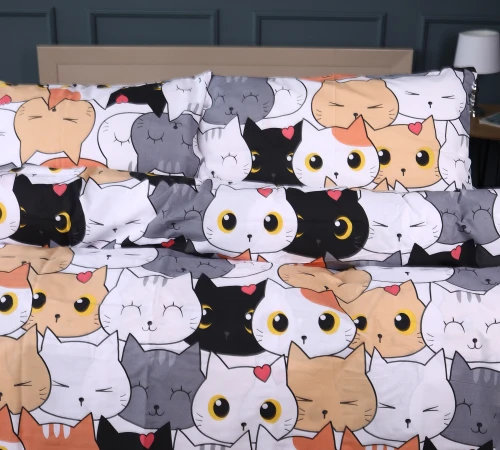Комплект постільної білизни Ranforce Elite 17-0769 Funny Cat - 2
