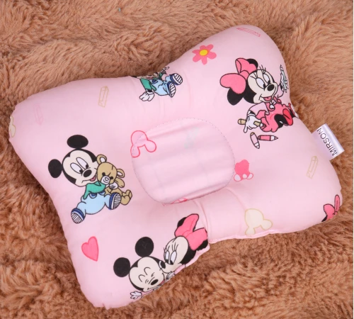 Подушка детская Бабочка Kids Time 20-0042 Pink Mikey Mouse EcoSilk бязь