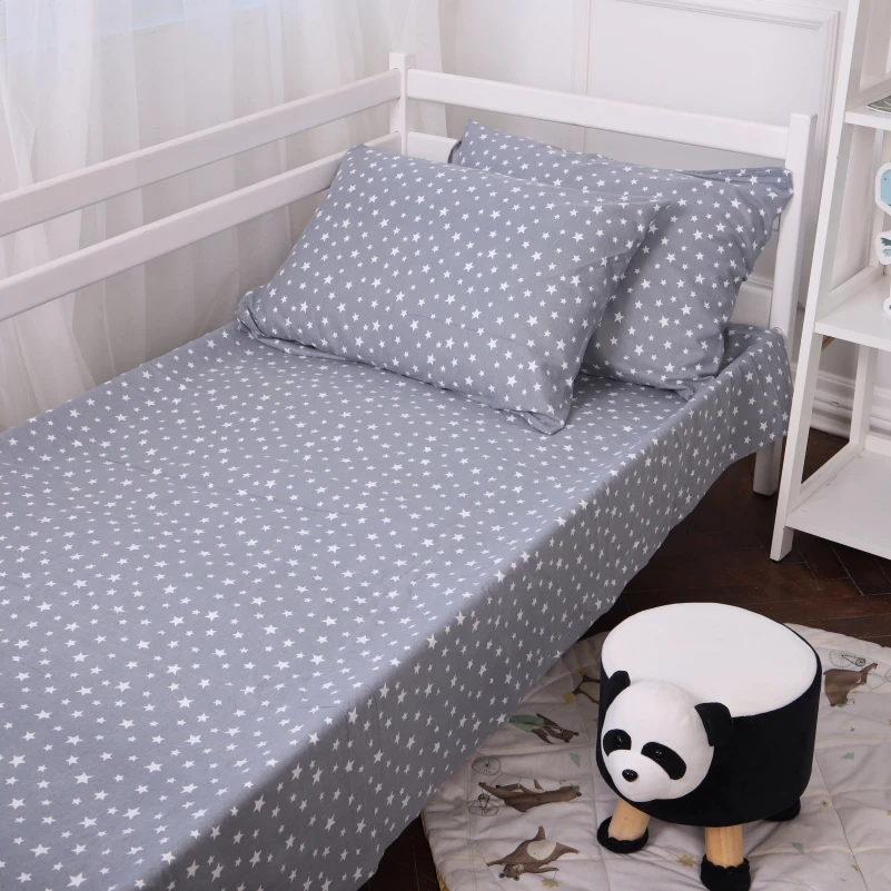 Комплект постільної білизни Фланель 012 "Grey Stars" - 10