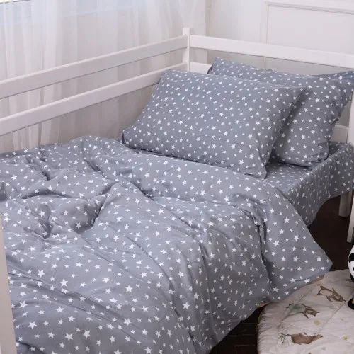 Підковдра Фланель 012 "Grey Stars" - 2