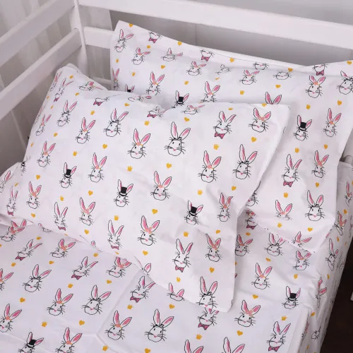 Наволочка Бязь Kids Time 17-0529 Bunnies white
