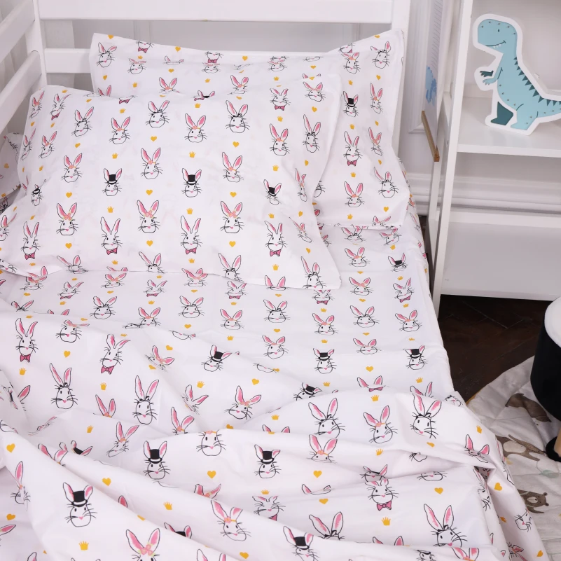 Наволочка Бязь Kids Time 17-0529 Bunnies white - 6