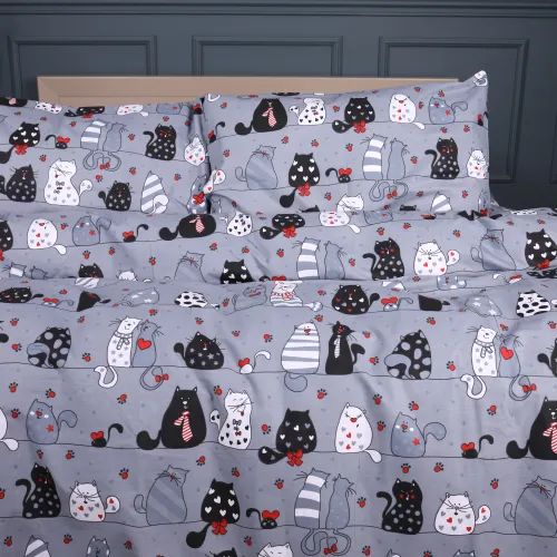 Комплект постельного белья Ranforce Elite 17-0671 With Love, Cats - 3