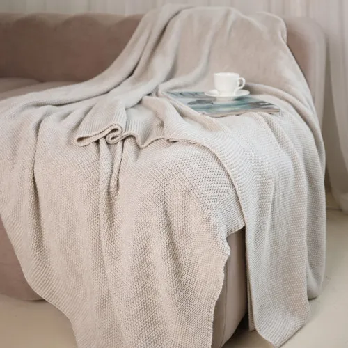 Плед в'язаний Б "Natural Linen"