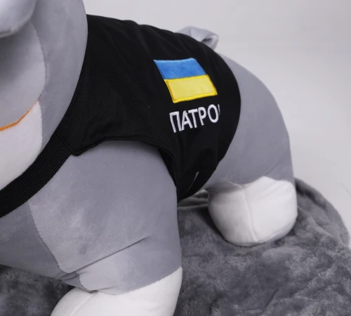 Плед+подушка дитячі №1076 Пес Патрон сірий - 2