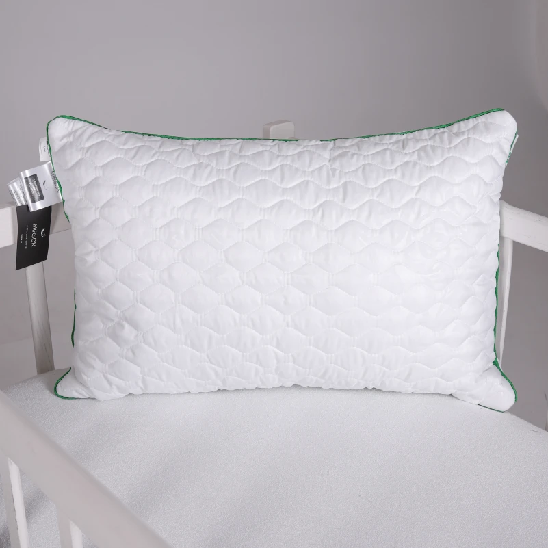 Подушка дитяча антиалергенна Eco Line №801 Ecosilk мікросатин (м'яка) - 4