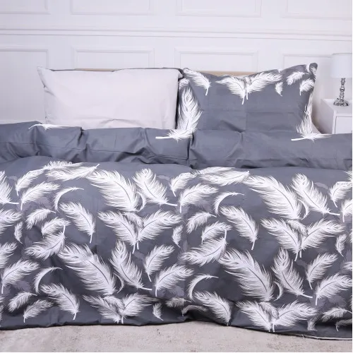 Комплект постельного белья Ranforce Elite 17-0591 Feathers Black