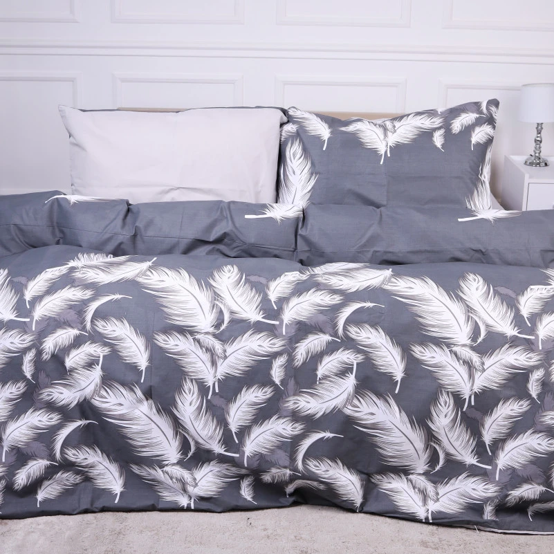 Комплект постельного белья Ranforce Elite 17-0591 Feathers Black