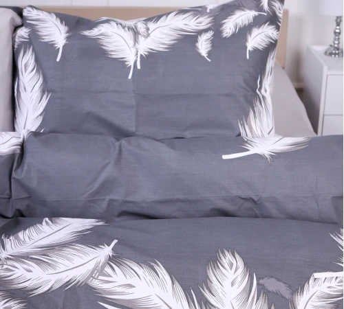 Комплект постельного белья Ranforce Elite 17-0591 Feathers Black - 2