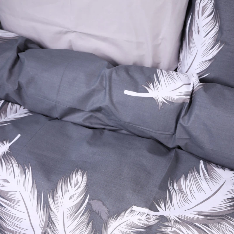 Комплект постельного белья Ranforce Elite 17-0591 Feathers Black - 2