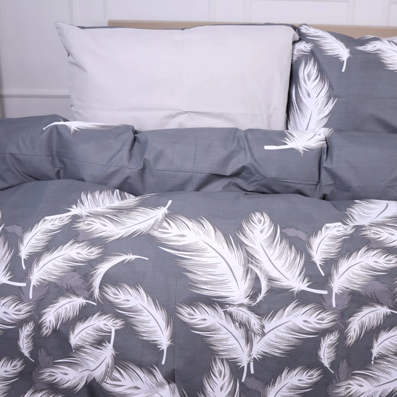 Комплект постельного белья Ranforce Elite 17-0591 Feathers Black - 4