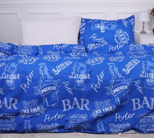 Простирадло MirSon Ranforce Elite 17-0508 Beer Bar - 2