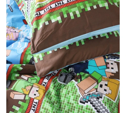 Наволочка Бязь 17-0571 Minecraft War