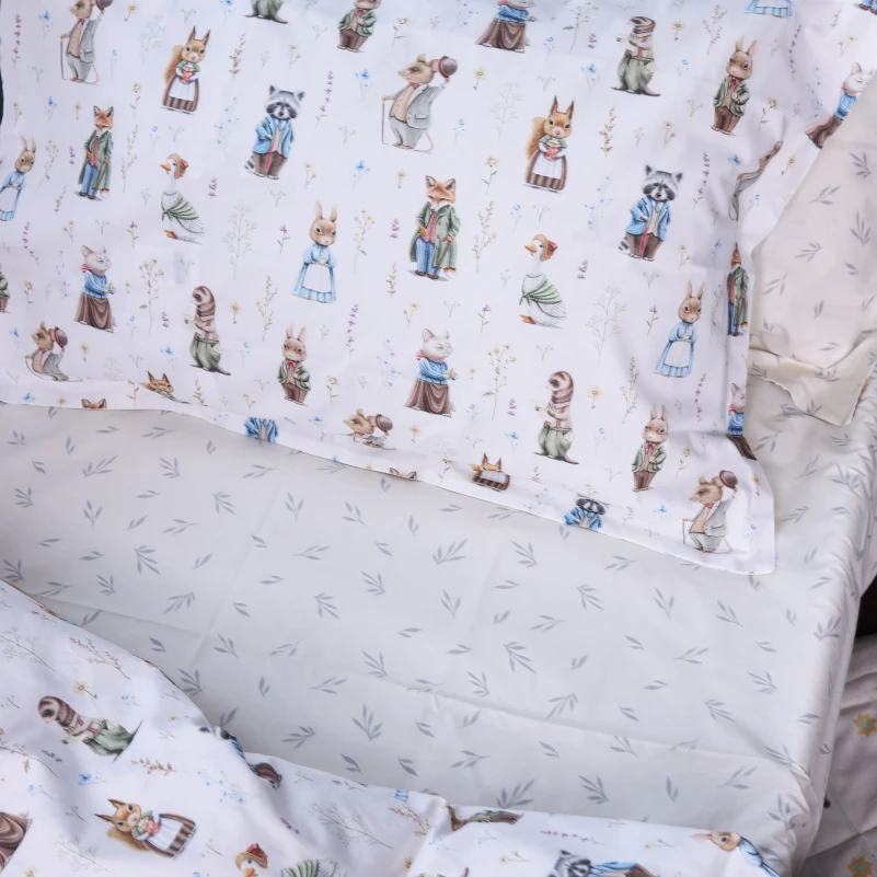 Комплект постільної білизни Poplin Line Kids Time 03 "Animals" - 2