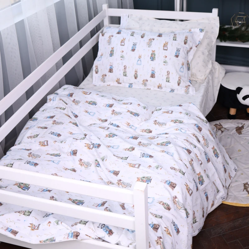 Комплект постільної білизни Poplin Line Kids Time 03 "Animals"