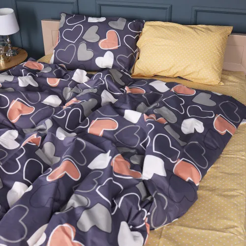 Простирадло Бязь 17-0720 Ashen Hearts - 2