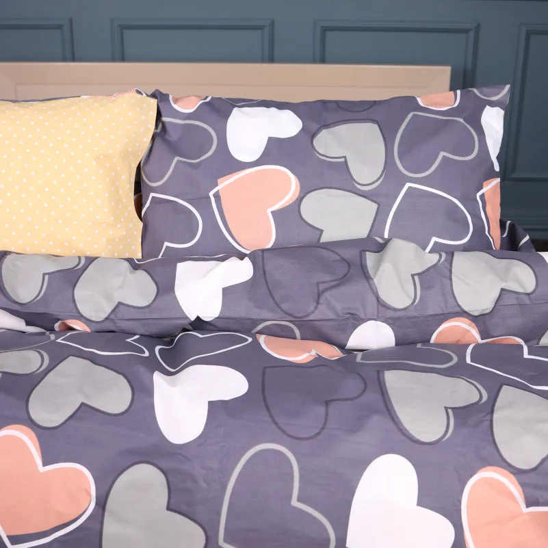 Комплект постільної білизни Ranforce Elite 17-0720 Ashen Hearts - 1