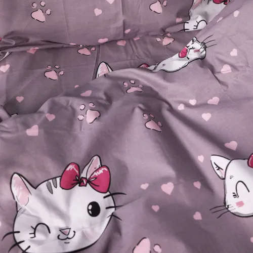 Підковдра Бязь Kids Time 17-0691 Cat with a paw - 2