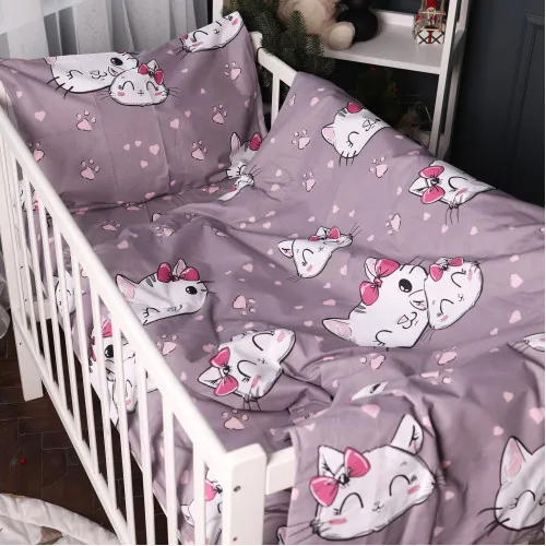 Комплект постільної білизни Бязь 17-0691 Cat with a paw - 5