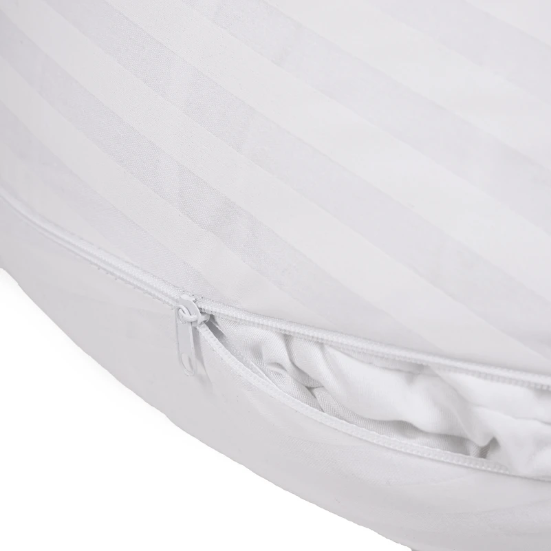 Подушка для беременных и кормления №5018 Color Line 17-0605 Stripe White EcoSilk бязь - 6