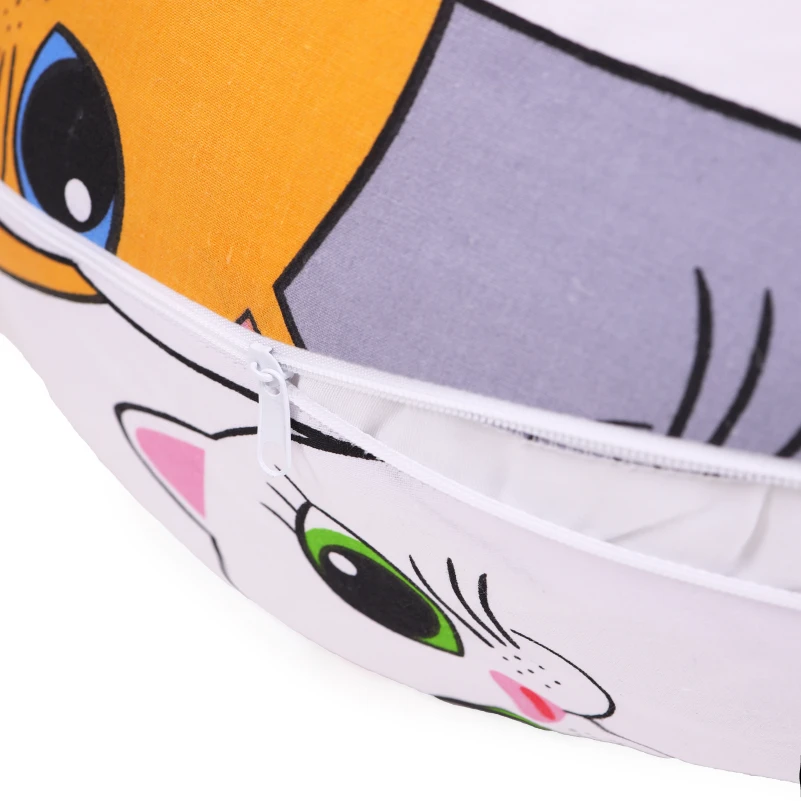 Подушка для беременных и кормления №5027 Color Line 17-0636 Кот батон Оранжевый EcoSilk бязь - 5