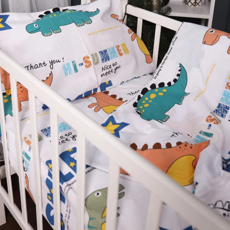 Комплект постільної білизни Бязь 17-0697 Colorful Dinosaurs - 1