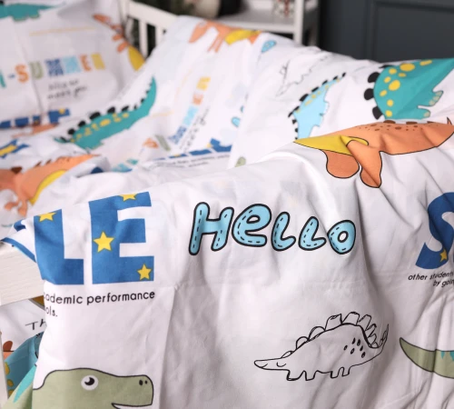 Підковдра Бязь 17-0697 Colorful Dinosaurs