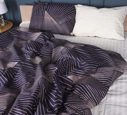 Підковдра Бязь 17-0721 Cream and Grey Stripes