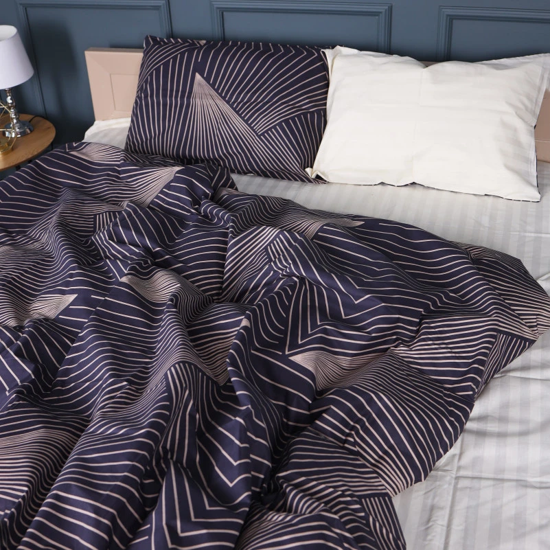 Комплект постельного белья Бязь 17-0721 Cream and Grey Stripes