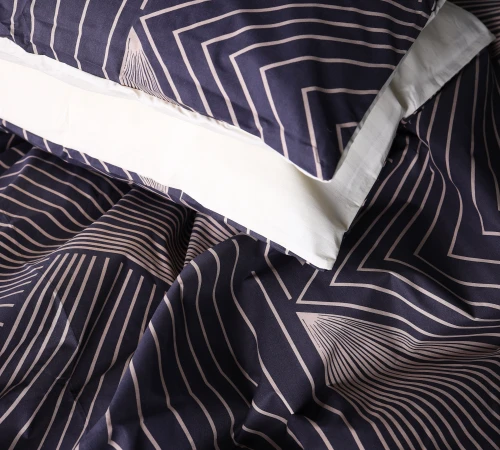 Наволочка Бязь 17-0721 Cream and Grey Stripes