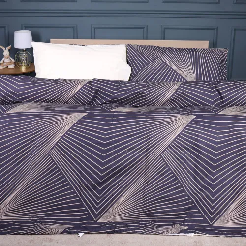 Простирадло Ranforce Elite 17-0721 Cream and Grey Stripes - 2