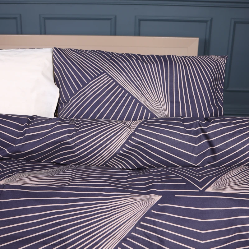 Комплект постільної білизни Ranforce Elite 17-0721 Cream and Grey Stripes - 1