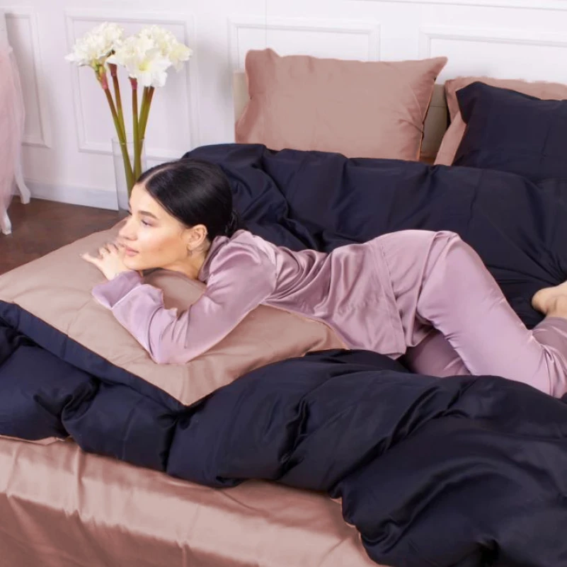 Постельное белье 0165+0055 Dark Coffee - 4