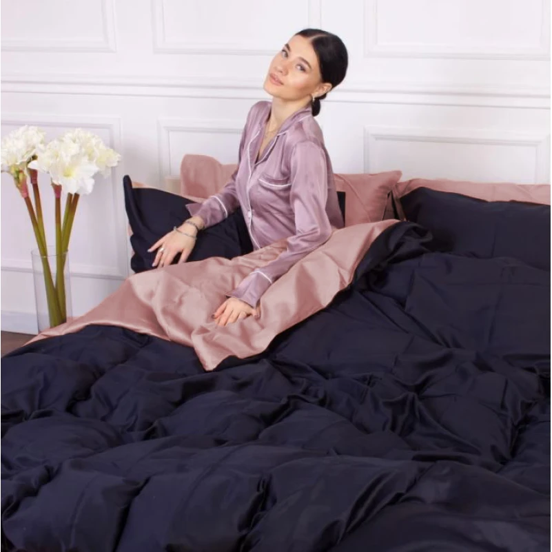 Постельное белье 0165+0055 Dark Coffee - 2