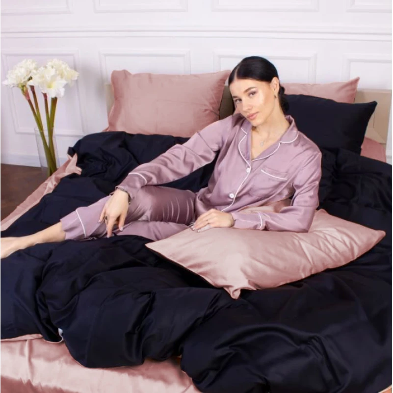 Постельное белье 0165+0055 Dark Coffee - 5