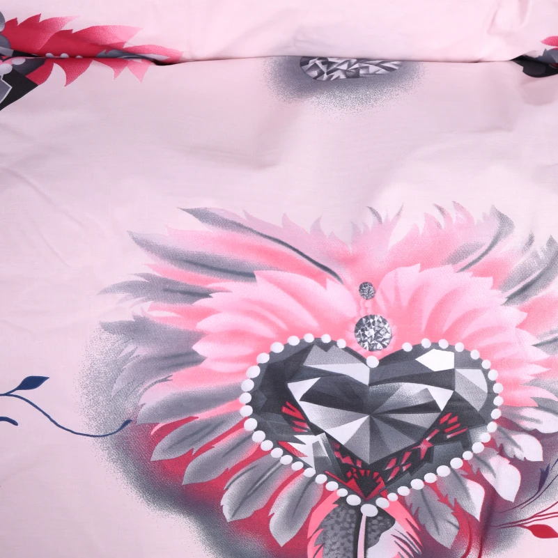 Комплект постільної білизни Бязь 17-0724 Diamond Hearts - 5