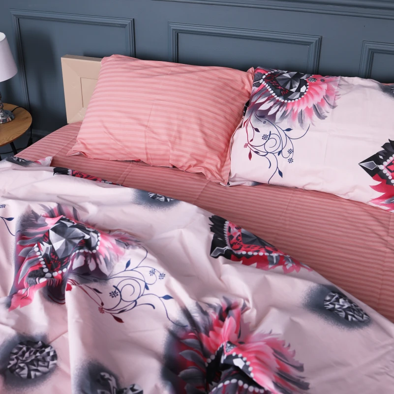 Комплект постільної білизни Бязь 17-0724 Diamond Hearts - 2