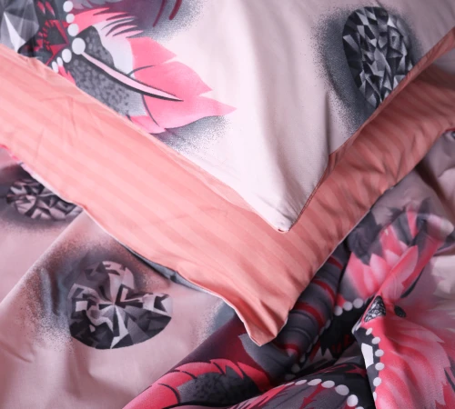 Наволочка Бязь 17-0724 Diamond Hearts