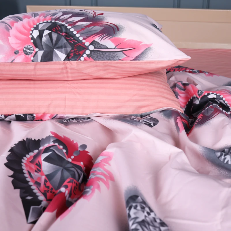 Комплект постільної білизни Ranforce Elite 17-0724 Diamond Hearts - 4