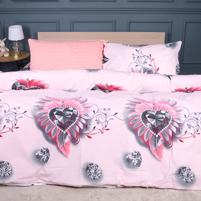 Комплект постільної білизни Ranforce Elite 17-0724 Diamond Hearts