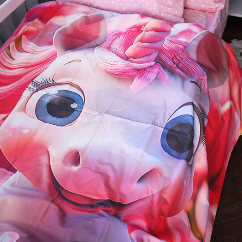 Комплект постільної білизни Ranforce Elite Kids Time 17-0715 Dreamy Pink Unicorn - 1